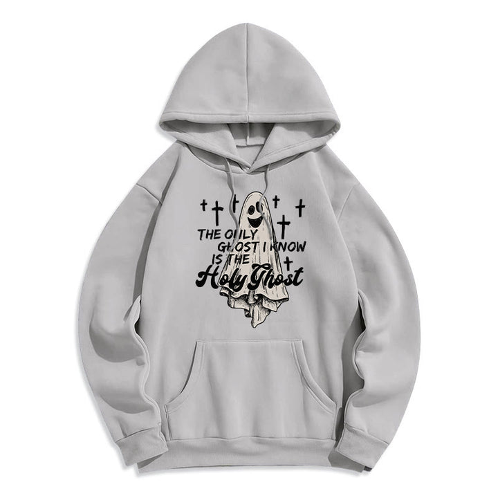 Christianartworkshop Holy Ghost and Cross Gospel Fusion Fleece Lined Polyester Hoodie - Grey - 2XL - image 5
