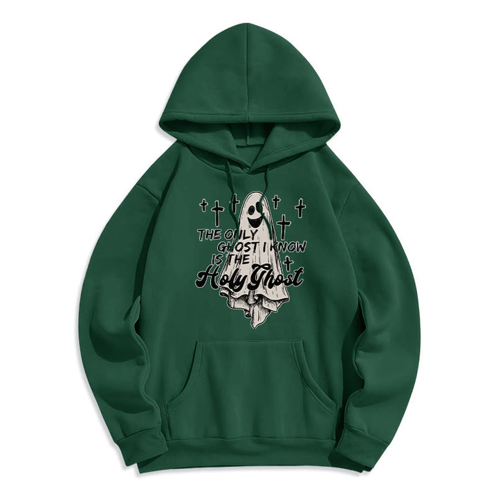 Christianartworkshop Holy Ghost and Cross Gospel Fusion Fleece Lined Polyester Hoodie - Green - 2XL - image 8
