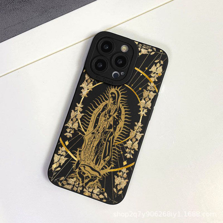 Christianartworkshop Elegant Shining Faith Virgin Mary Phone Case: Catholic Devotion Gift - image 5