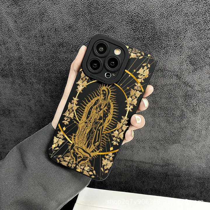 Christianartworkshop Elegant Shining Faith Virgin Mary Phone Case: Catholic Devotion Gift - image 7