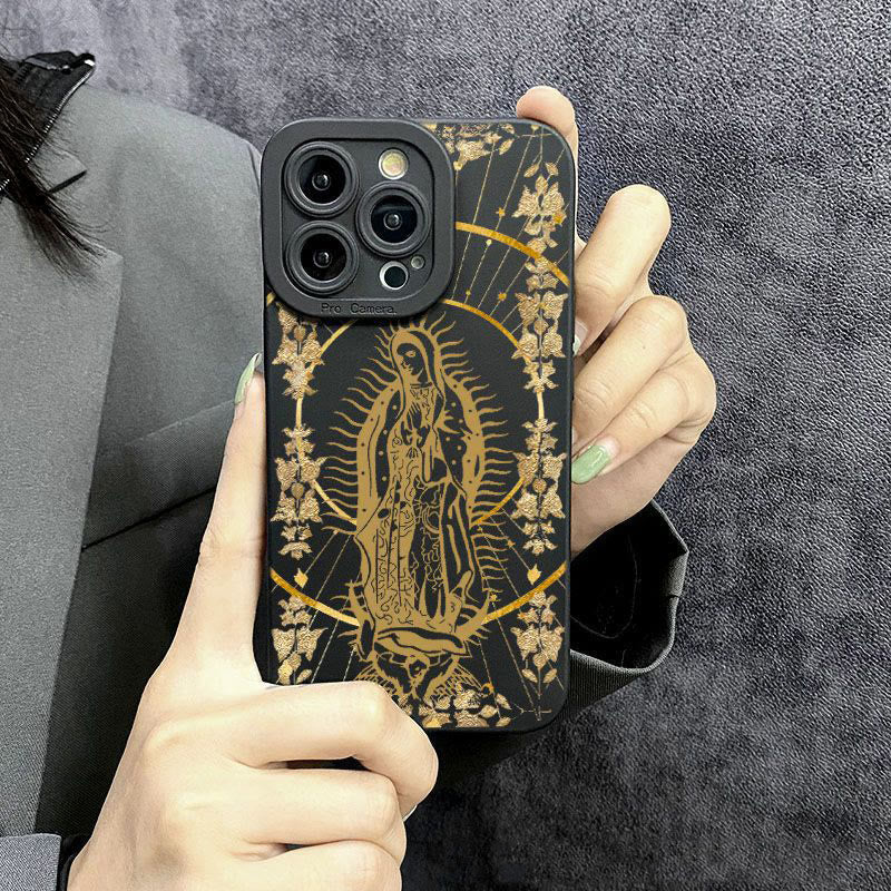 Christianartworkshop Elegant Shining Faith Virgin Mary Phone Case: Catholic Devotion Gift - image 6