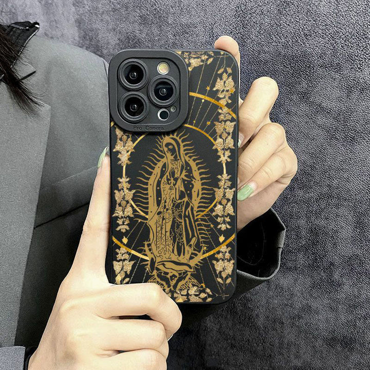 Christianartworkshop Elegant Shining Faith Virgin Mary Phone Case: Catholic Devotion Gift - image 6