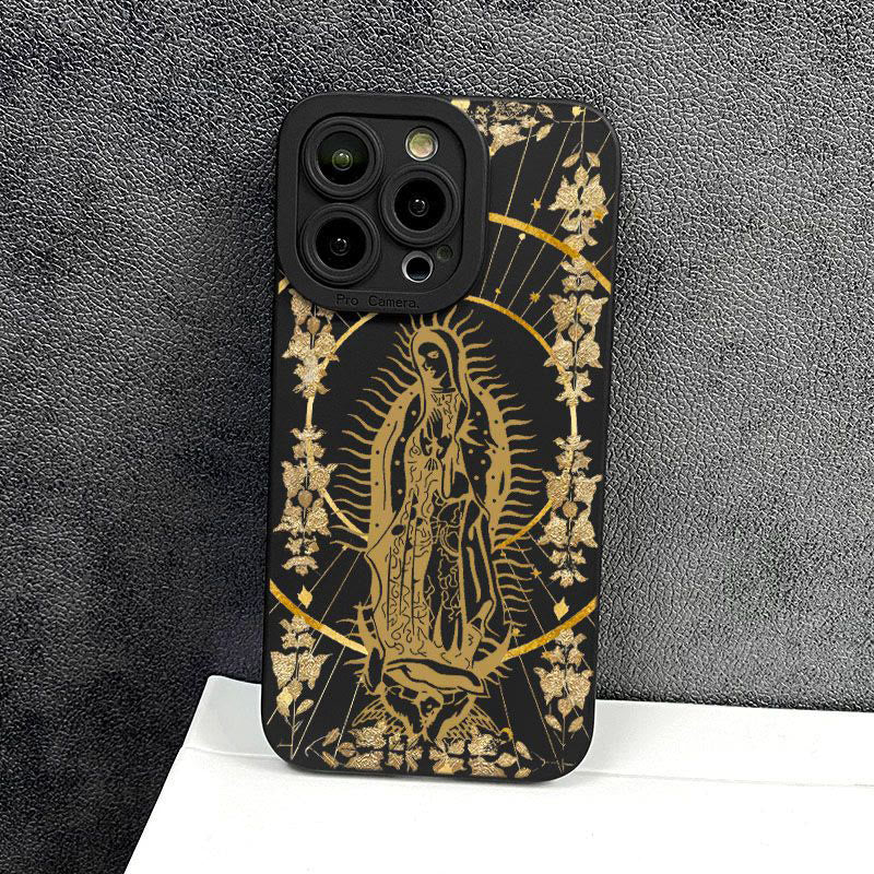 Christianartworkshop Elegant Shining Faith Virgin Mary Phone Case: Catholic Devotion Gift - image 8