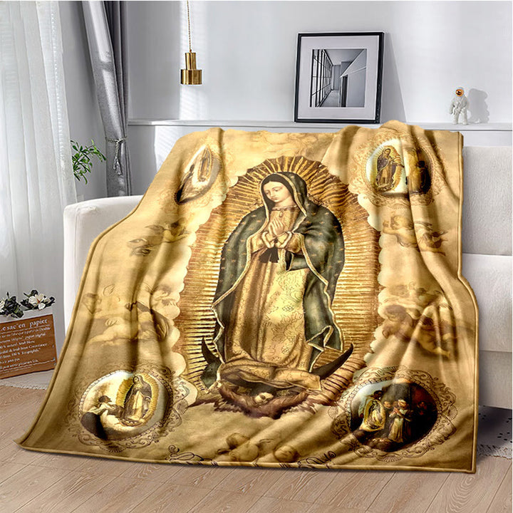 Christianartworkshop Blessed Virgin of Guadalupe Cozy Flannel Blanket: Warmth for Your Home - 264x228cm - J - image 10