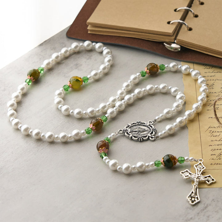 FREE Today: Floral Grace Our Lady Rosary with Pink & Purple Beads Accents - image 15