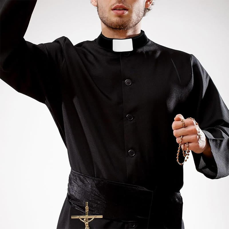 Christianartworkshop Unisex Soft Comfortable Clergy Tab Collar with Insert for Various Activities - image 14
