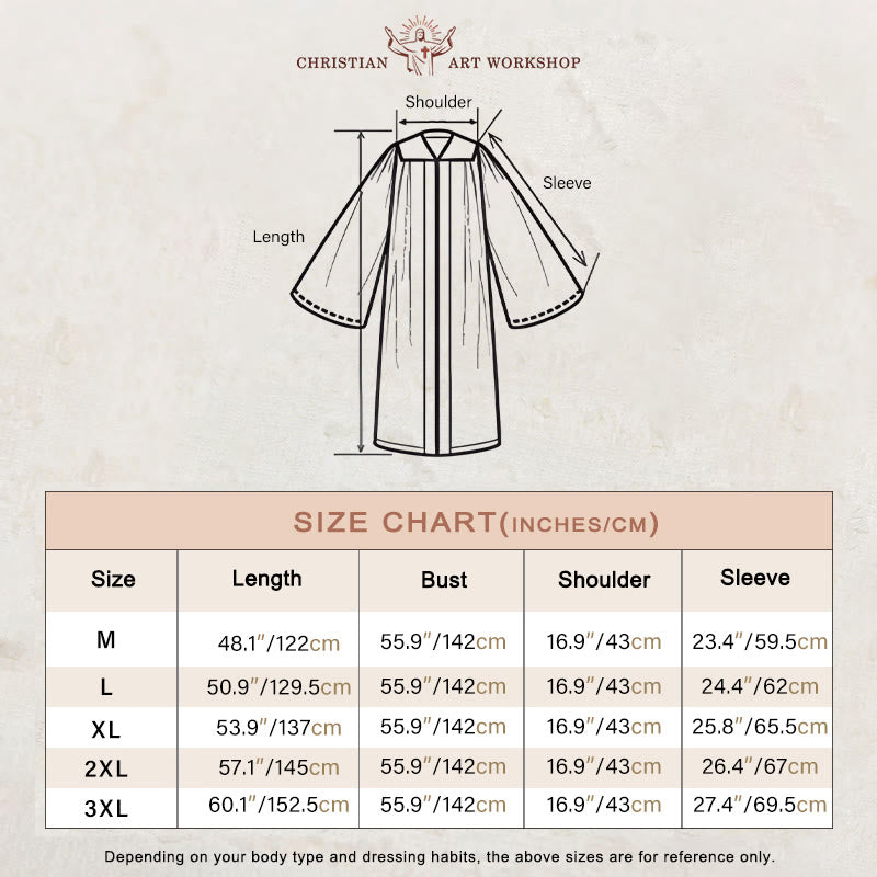 Christianartworkshop Traditional Black Clergy Robe with Red Cross Embroidery & Formal Design - image 2