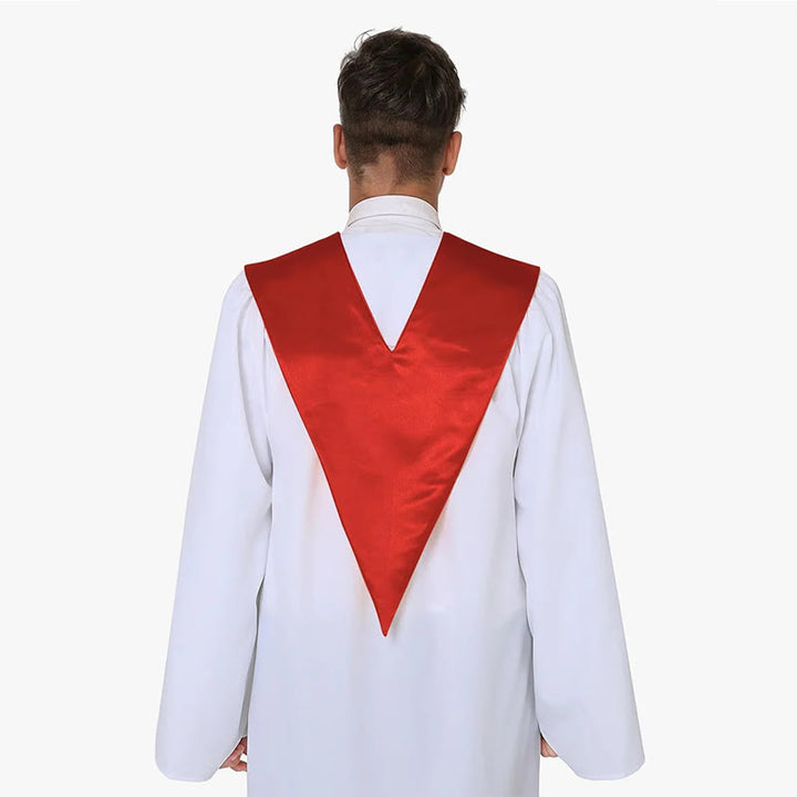 Christianartworkshop Ceremonial Clergy Robe with Wine Red Stole & Embroidered Cross - image 10