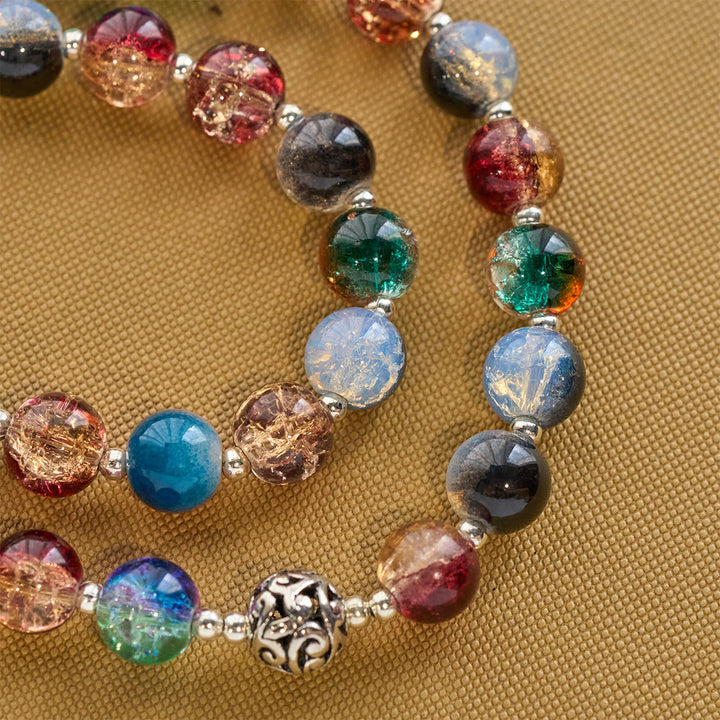 FREE Today: Gradient Multicolor Glass Bead & Brass Crucifix Rosary with Divine Mercy Medal - image 7