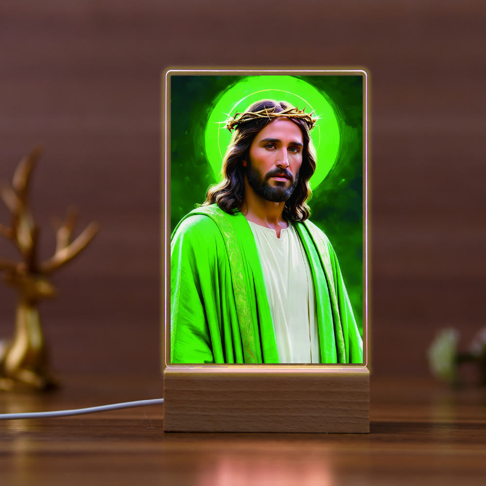 Christianartworkshop Jesus & Mary Religious Nightlight: Inherit Blessed Spiritual Legacy - B - image 2