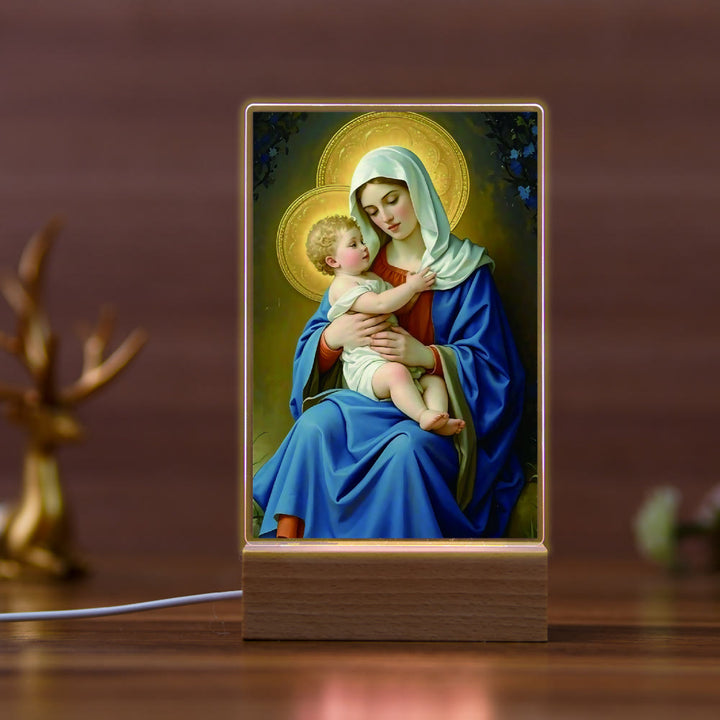 Christianartworkshop Jesus & Mary Religious Nightlight: Inherit Blessed Spiritual Legacy - C - image 3