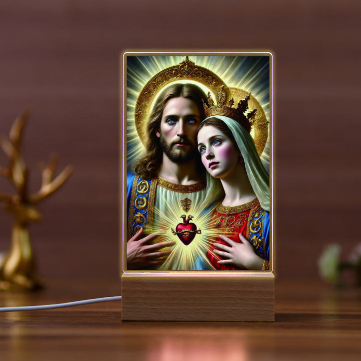 Christianartworkshop Jesus & Mary Religious Nightlight: Inherit Blessed Spiritual Legacy - H - image 8