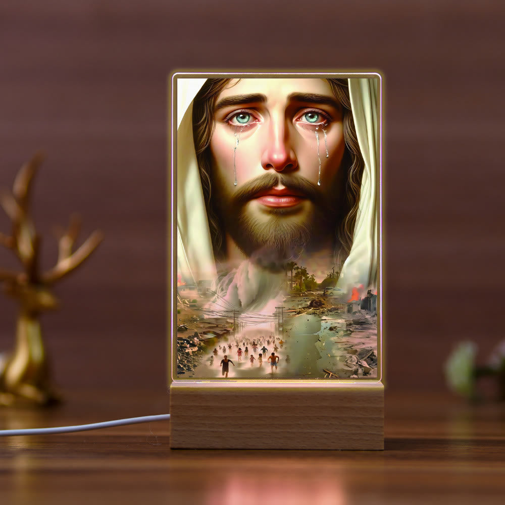 Christianartworkshop Religious Jesus Icon Healing Scene Nightlight: Art & Natural Beauty - B - image 2