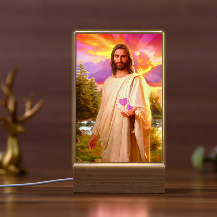 Christianartworkshop Religious Jesus Icon Healing Scene Nightlight: Art & Natural Beauty - D - image 4