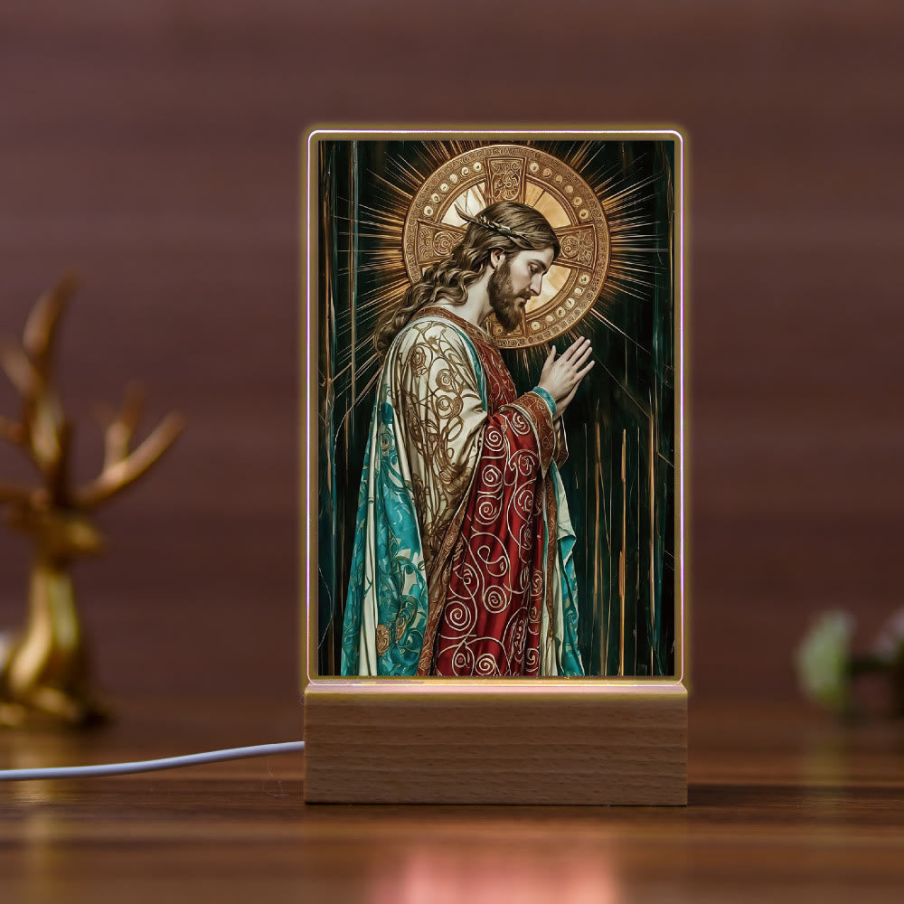Christianartworkshop Religious Jesus Icon Healing Scene Nightlight: Art & Natural Beauty - A - image 1