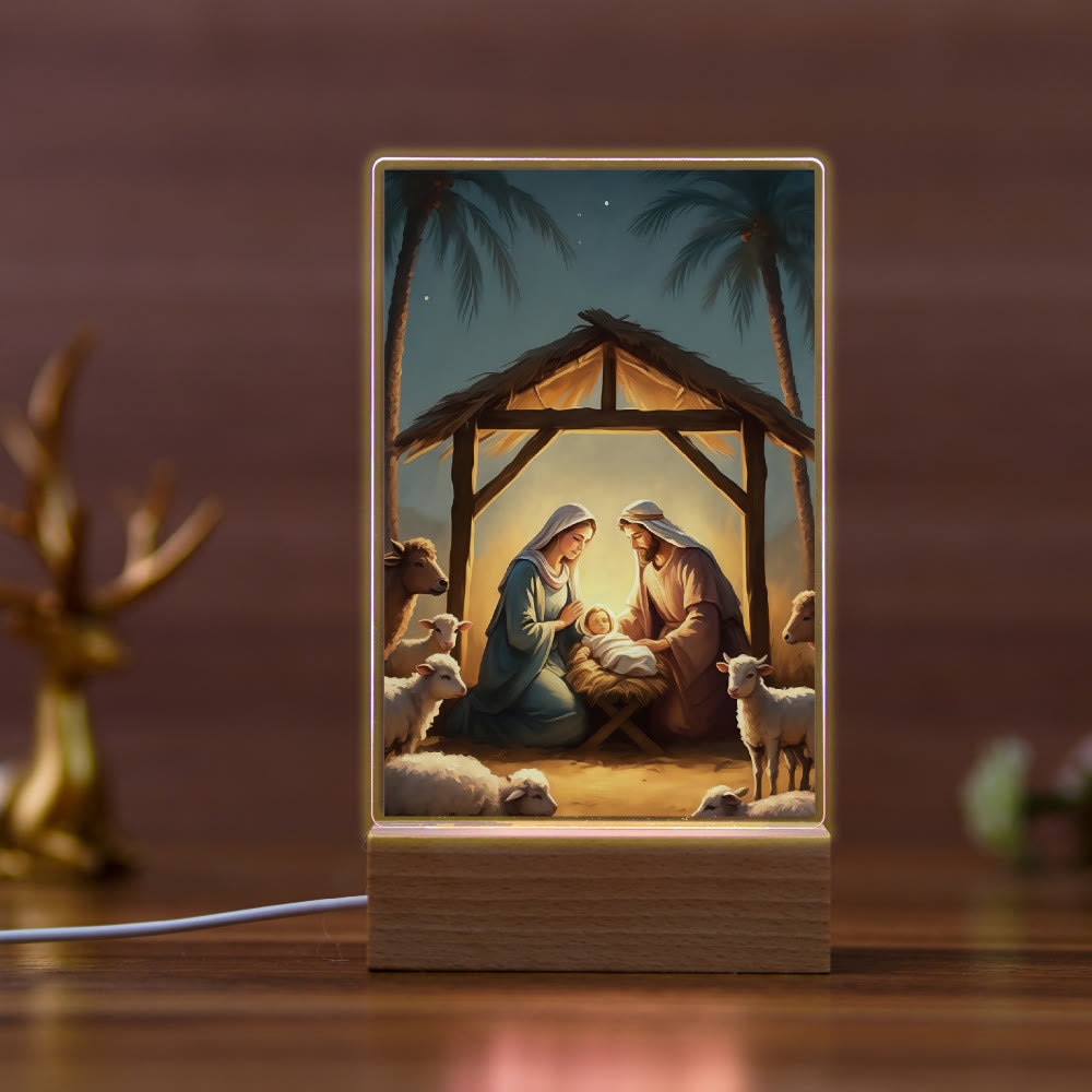Christianartworkshop Religious Jesus Daily Affection Nightlight: Warm Glow & Loving Message - B - image 2