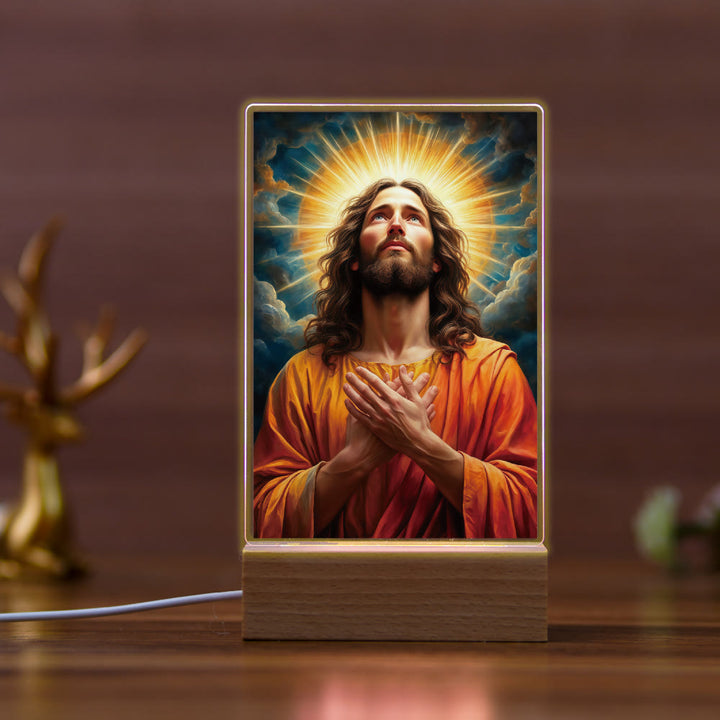 Christianartworkshop Religious Jesus Daily Affection Nightlight: Warm Glow & Loving Message - E - image 5