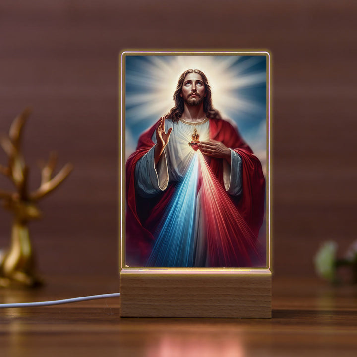 Christianartworkshop Religious Jesus Daily Affection Nightlight: Warm Glow & Loving Message - G - image 7