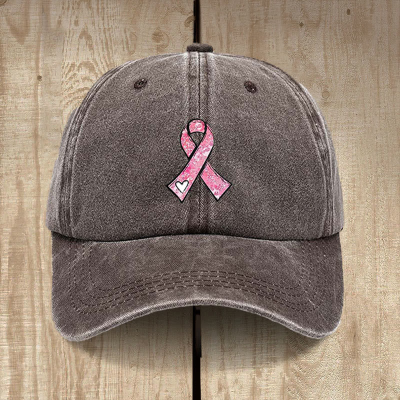 Christianartworkshop God's Healing Prayers Pink Ribbon Hat: Faith Warrior for Cancer Awareness - Coffee - image 12
