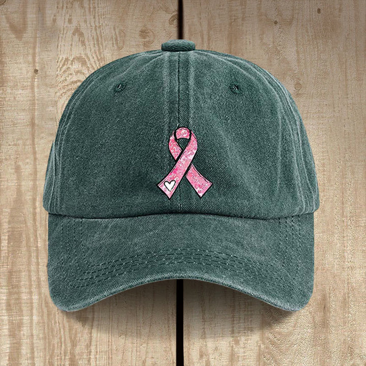 Christianartworkshop God's Healing Prayers Pink Ribbon Hat: Faith Warrior for Cancer Awareness - Green - image 11