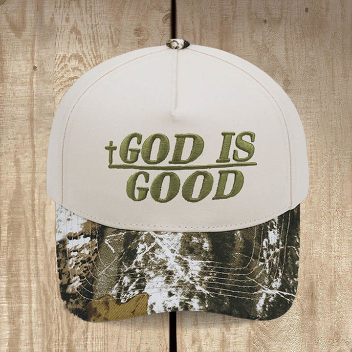 Christianartworkshop God Is Good Two-Tone Baseball Cap: Faith Worn Boldly - Camo - image 11