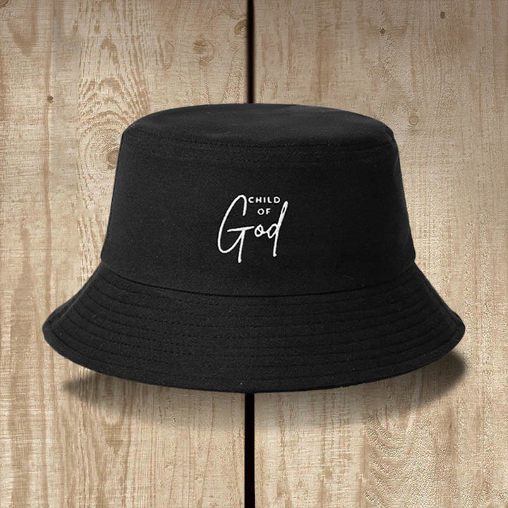 Christianartworkshop Child of God Bucket Hat: Wear Your Identity in Christ - Black - image 2