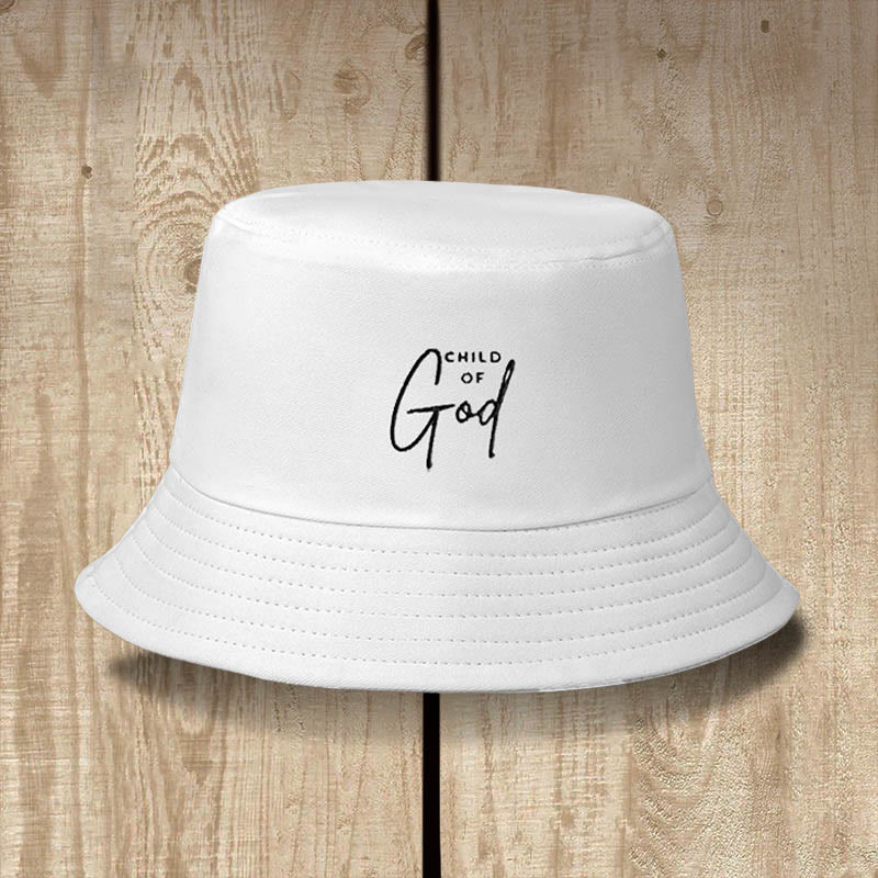 Christianartworkshop Child of God Bucket Hat: Wear Your Identity in Christ - White - image 3