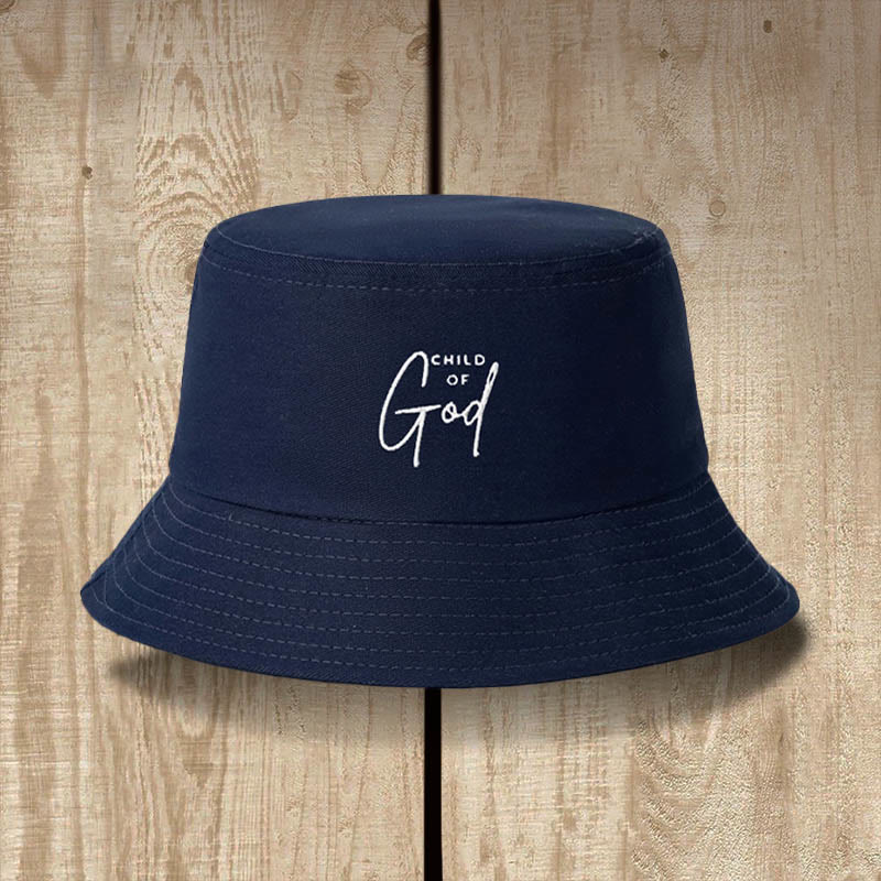 Christianartworkshop Child of God Bucket Hat: Wear Your Identity in Christ - Navy Blue - image 6