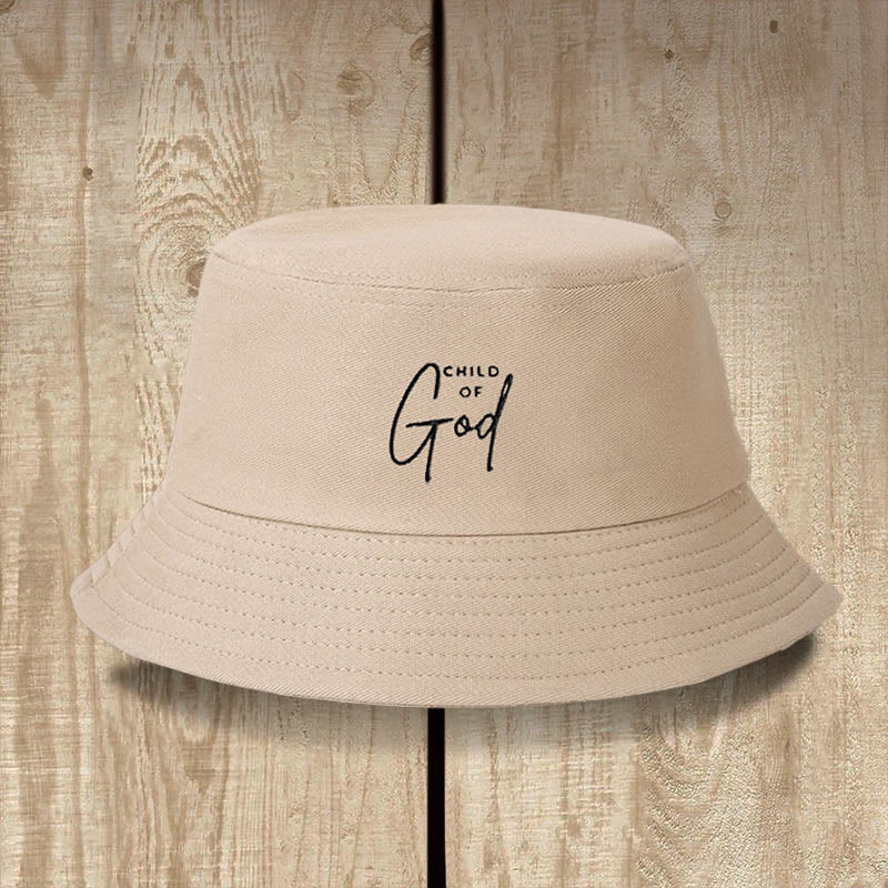 Christianartworkshop Child of God Bucket Hat: Wear Your Identity in Christ - Khaki - image 1