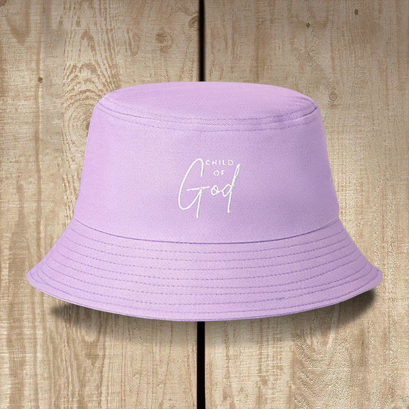 Christianartworkshop Child of God Bucket Hat: Wear Your Identity in Christ - Purple - image 7