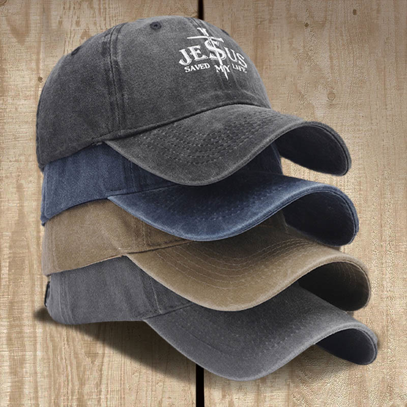 Christianartworkshop Jesus Saved My Life Statement Baseball Cap: Saved by Grace - image 2