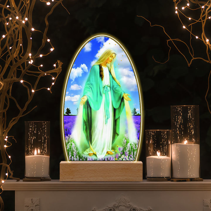 Christianartworkshop Daily Blessing Oval Holy Scenes Night Light: Glowing Halo & Holy Icons - C - image 11