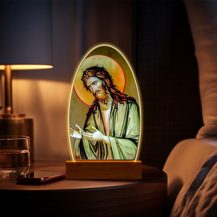 Christianartworkshop Daily Blessing Oval Holy Scenes Night Light: Glowing Halo & Holy Icons - F - image 14