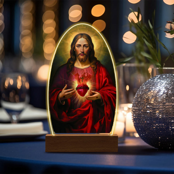 Christianartworkshop Daily Blessing Oval Holy Scenes Night Light: Glowing Halo & Holy Icons - I - image 17