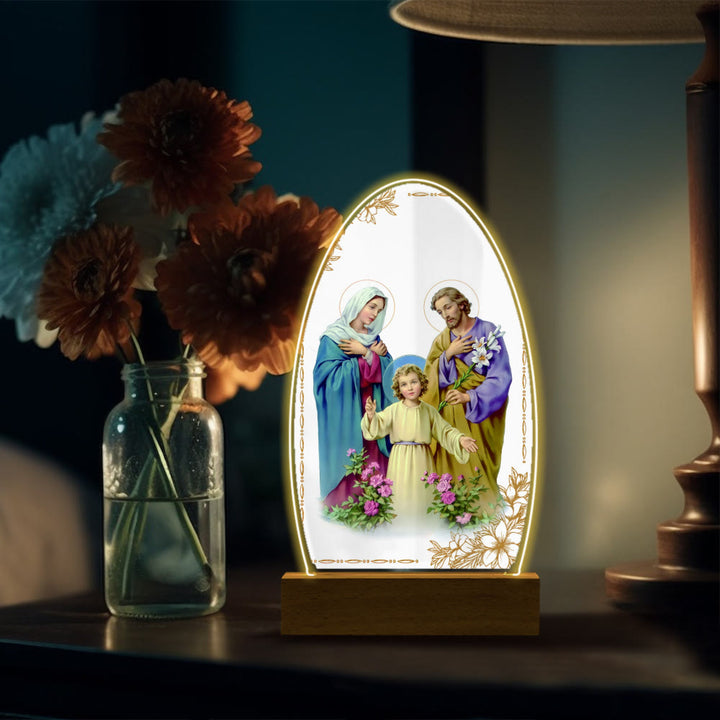 Christianartworkshop Daily Blessing Oval Holy Scenes Night Light: Glowing Halo & Holy Icons - J - image 18