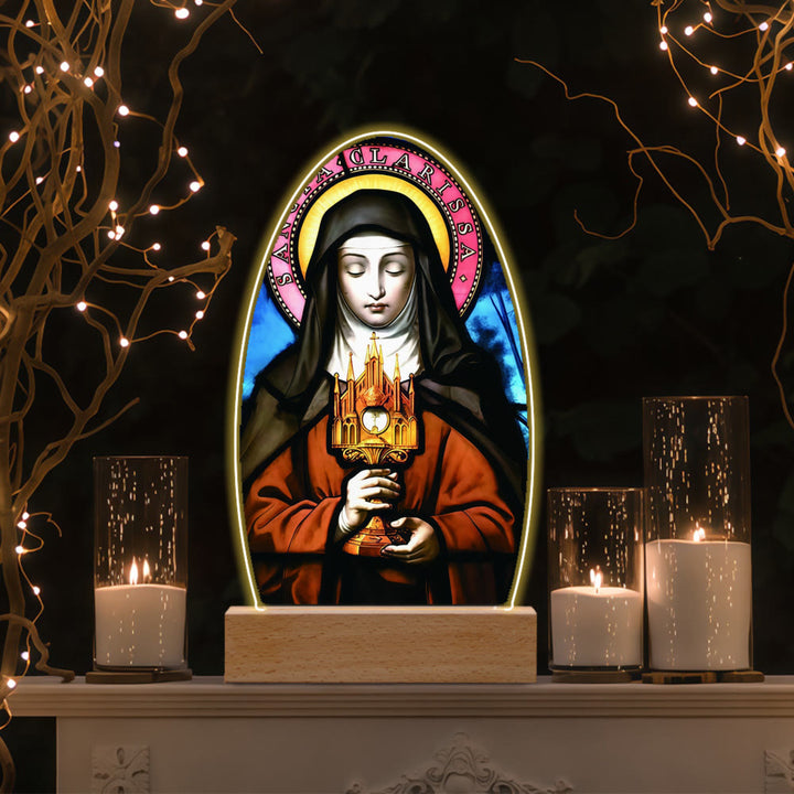 Christianartworkshop Daily Blessing Oval Holy Scenes Night Light: Glowing Halo & Holy Icons - L - image 20