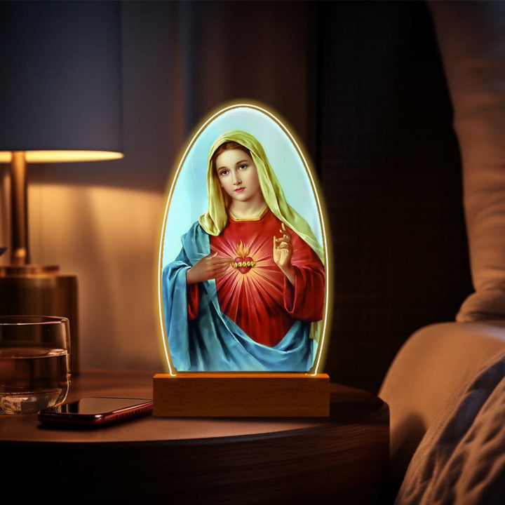 Christianartworkshop Daily Blessing Oval Holy Scenes Night Light: Glowing Halo & Holy Icons - M - image 21