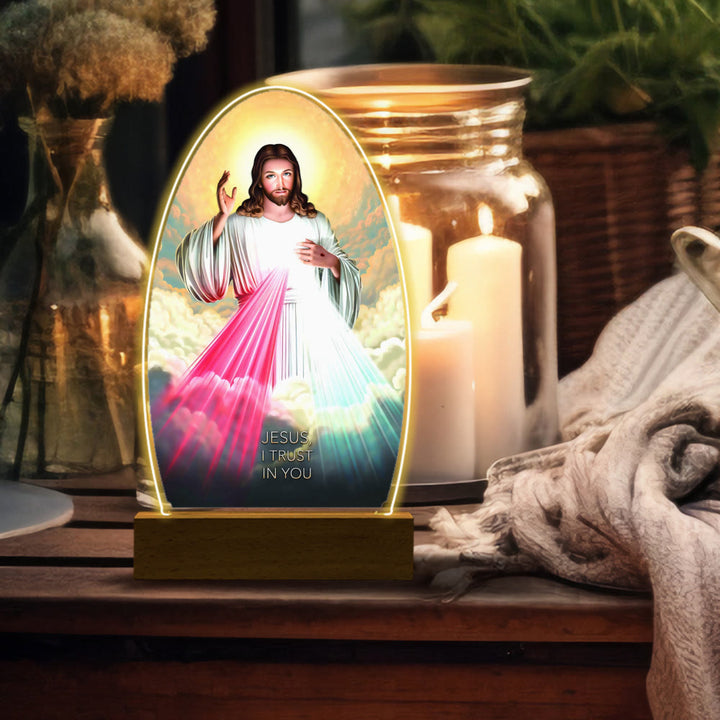 Christianartworkshop Daily Blessing Oval Holy Scenes Night Light: Glowing Halo & Holy Icons - O - image 23