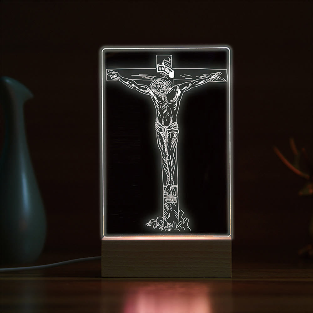 Christianartworkshop Minimalist Sacred Outlines Night Light: Share Divine Bonds - M - image 13
