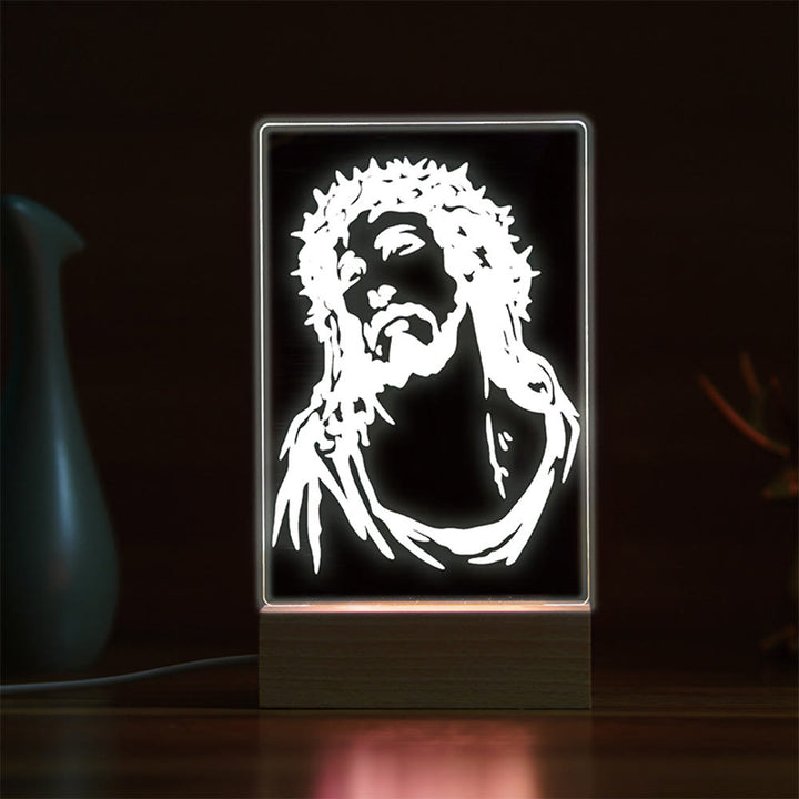 Christianartworkshop Minimalist Sacred Outlines Night Light: Share Divine Bonds - C - image 3