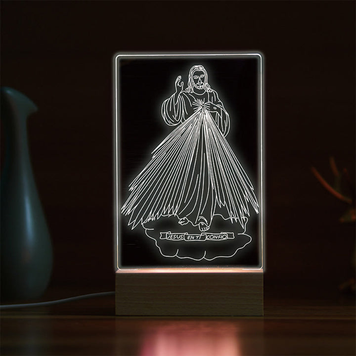 Christianartworkshop Minimalist Sacred Outlines Night Light: Share Divine Bonds - F - image 6