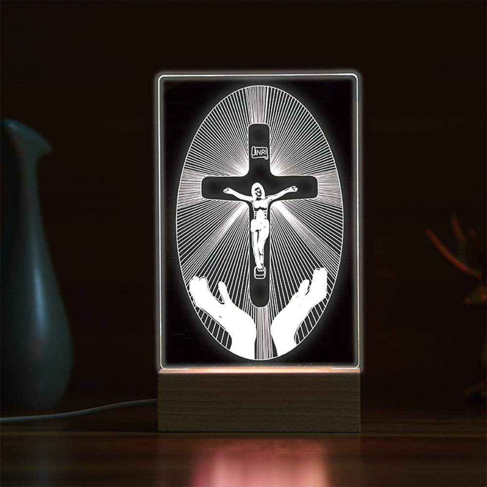 Christianartworkshop Minimalist Sacred Outlines Night Light: Share Divine Bonds - K - image 11