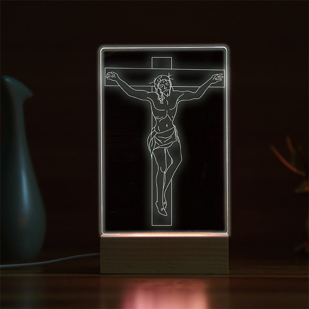 Christianartworkshop Minimalist Sacred Outlines Night Light: Share Divine Bonds - I - image 9