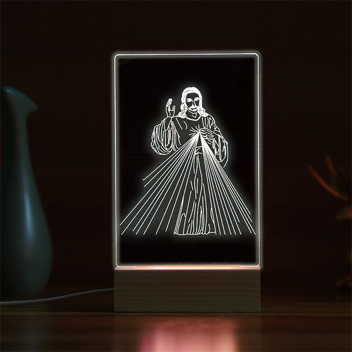 Christianartworkshop Minimalist Sacred Outlines Night Light: Share Divine Bonds - D - image 4
