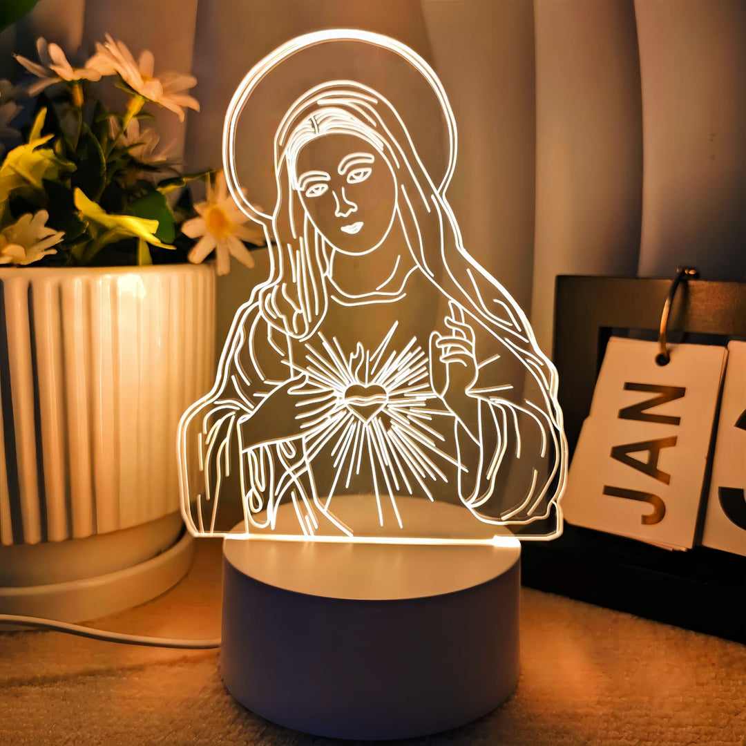 Christianartworkshop Faith-Filled Gift Holy Icons Night Light: Keep Sacred Moments Nearby - A - image 1