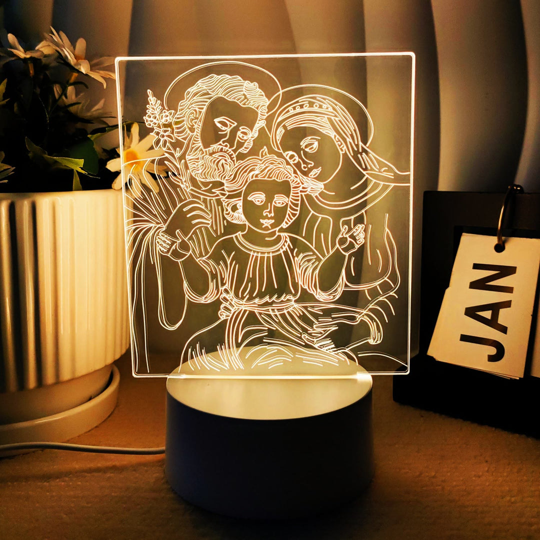 Christianartworkshop Faith-Filled Gift Holy Icons Night Light: Keep Sacred Moments Nearby - G - image 7