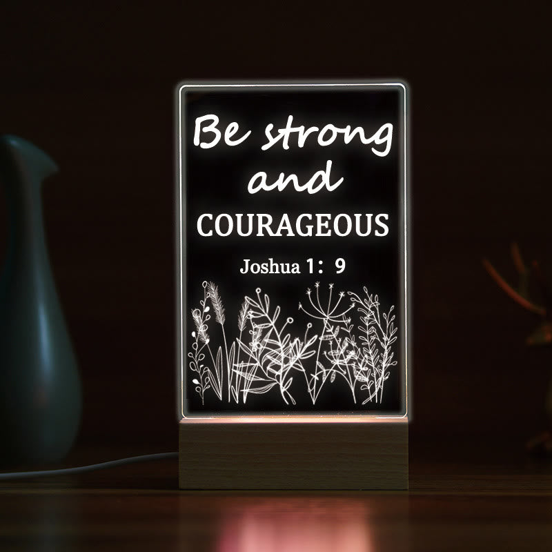Christianartworkshop Spiritual Bible Verse Serenity Night Light: Divine Promises in Light - A - image 1