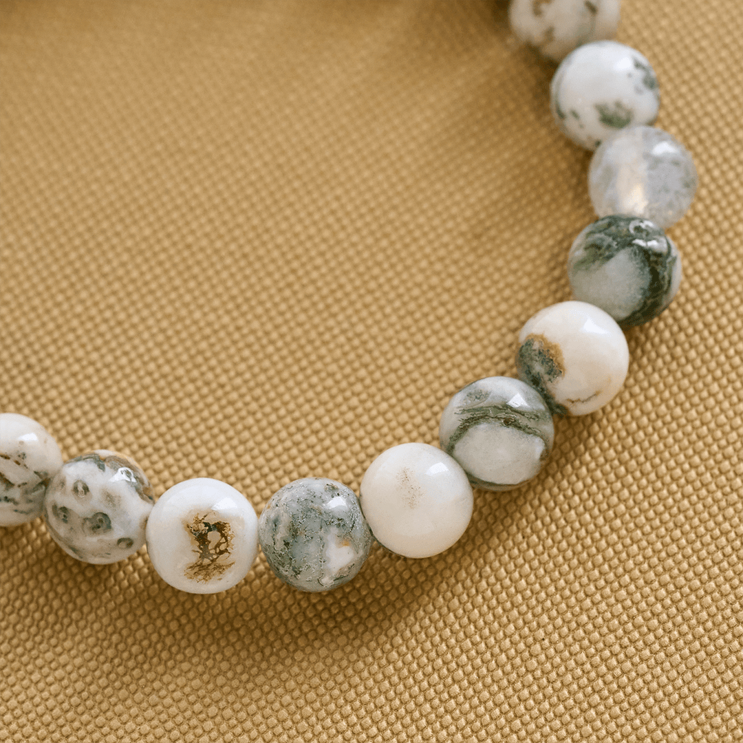 Christianartworkshop Waves of Grace Shark Guardian Cross Bracelet with Natural Volcanic Agate Stones - image 8