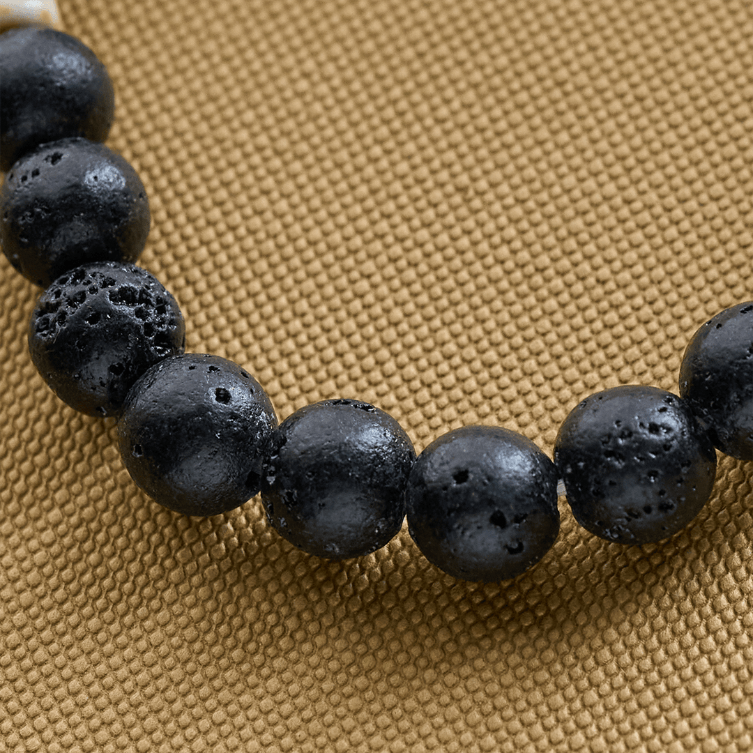 Christianartworkshop Waves of Grace Shark Guardian Cross Bracelet with Natural Volcanic Agate Stones - image 20