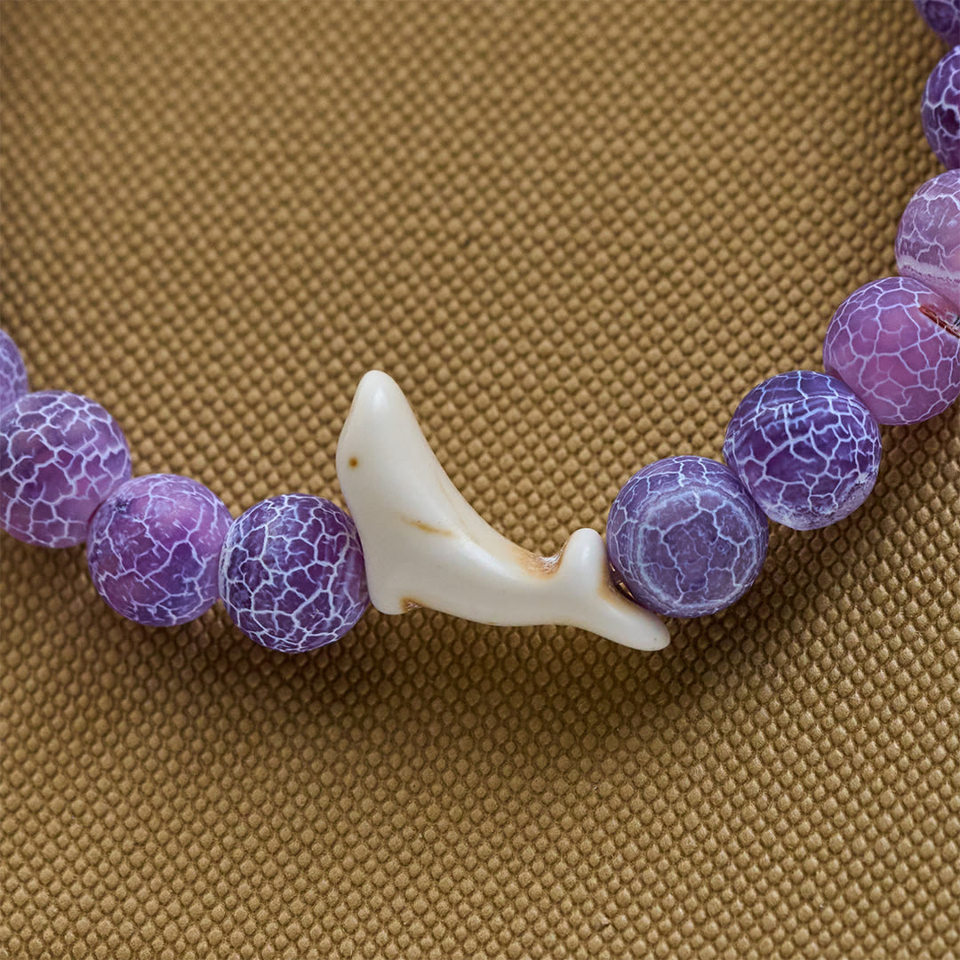 Christianartworkshop Ocean Grace Dolphin Blessing Bracelet with Natural Malachite and Ichthys Charm - image 29
